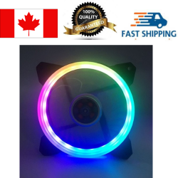 EGALAXY 140X140X25MM Multi-Color Led Light Fan (Case)
