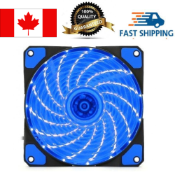 EGALAXY 120X120X25MM Light Led Fan (Case) In Blue