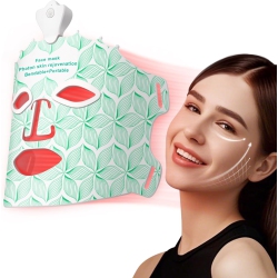 CHSSHA00 Light Therapy Mask for Face – 7-Color Mode, 240 Pro-Grade Leds, Skin Tightening & Glowing, Wireless & Portable, Ideal for Home Spa