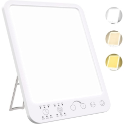 CHSSHA00 10, 000 Lux Uv-Free Led Light Therapy Lamp \w 5-Level Touch Dimming, 10–60 Min Timer, Foldable Stand, 2800K–6500K Full-Spectrum Sunlight