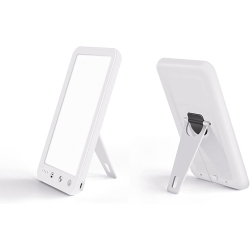 CHSSHA00 Portable 10, 000 Lux Uv-Free Led Light Therapy Lamp \w Adjustable Brightness & Timer (15–60 Min), 6500K Full Spectrum for Sad, Sleep, Shift