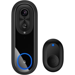 CHSSHA00 Smart 1080P Video Doorbell – 2Mp, 160° Wide View, Dual-Band Wi-Fi, 7000Mah Battery, Pir Detection, 5M Night Vision, Two-Way Audio