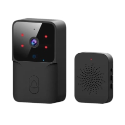 CHSSHA00 Video Doorbell Camera Wireless \w Chime And 2.4G Wifi, Motion Detection, Night Vision, Voice Changer, 2-Way Audio, Battery Powered Wireless