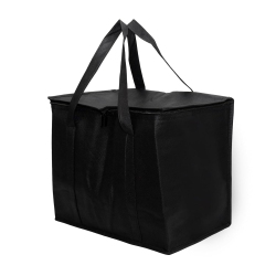 CHSSHA18 Insulated Food Bags Insulated Cooler Bags for Hot Or Cold Food Delivery In Black