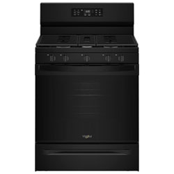 Whirlpool 30" 5.0 Cu. Ft. Fan Convection 5-Burner Freestanding Gas Air Fry Range (WFGS4530SW) - White