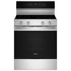 Whirlpool 30" 5.3 Cu. Ft. True Convection 5-Element Freestanding Electric Air Fry Range (YWFES7030SZ) - SS
