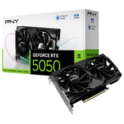 PNY NVIDIA GeForce RTX 5050 8GB Dual Fan 8GB GDDR6 Video Card