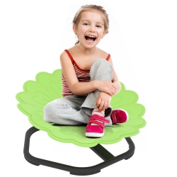 QABA Kids Swivel Chair, Flower-Shaped Sensory Spinning Chair for Training Body Coordination, Non-Slip Sit And Spin Wobble Stool for Kids Aged 3-6