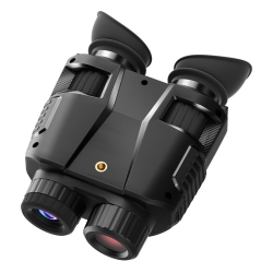 CHSSHA00 Head-Mounted Dual-Screen Night Vision Goggles, 4K 30Fps Recording, Ip54 Waterproof, Full-Dark Vision 100-150M, 7× Digital Zoom, Adjustable