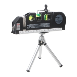 MYACUC Laser Level Tool Standard Cross Line Laser Level Laser With Triangle Bracket for Picture Hanging, Cabinets Walls