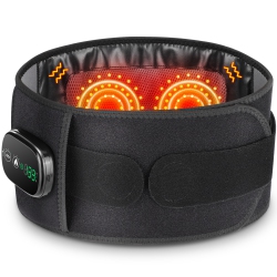 MYACUC Light Therapy Belt for Body, Cordless Infra Light Therapy Belt \w Heating Vibration Massage, Portable Lower Back Massager for Back Shoulder