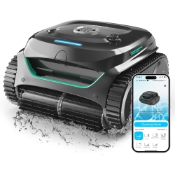 WYBOT (2025 New) C2 Inground Pool Vacuum Robot, Wall & Waterline Cleaning, Ultra-Fine Filtration, Cordless Robotic Pool Cleaner Wtih Triple Motor