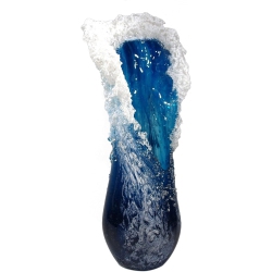 CHSSHA00 Resin Flower Vases Art Simulation Modern Simple Vases Majestic Wavy Vase - Resin Desktop Flower Pot Creactive Home Coffee Shop Decoration