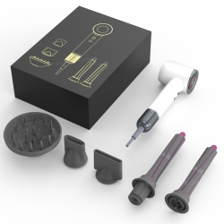 THE WAY High-Speed Hair Dryer Us Standard 110V Negative Ion Five-In-One Multifunctional Curling Iron Hair Dryer Equipped \w Brushless Motor for Fast