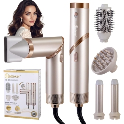 THE WAY New Hair Dryer Multifunctional Women's Hot Air Comb Straight Hair Curling Dual-Purpose Curling Iron Folding Hair Dryer - Foldable Five-In-One