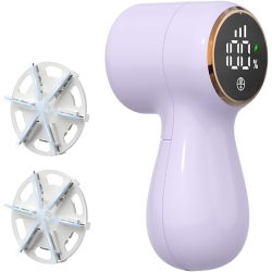 GREEN SCENIC Rechargeable Fabric Shaver With Led Display And Electric Epilator, 3 Speeds, Sweater Shaver for Removing Lint - In Purple