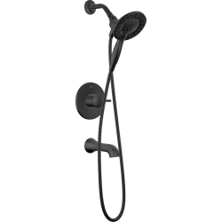 DELTA Faucet Albion 14 Series Single-Handle Tub And Shower Faucet Set Shower Trim Kit With 4-Setting In2Ition 2-In-1 Dual Hand Held Shower Head