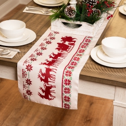 NORTHLIGHT Dashing Through The Snow Rectangular Christmas Table Runner - 72