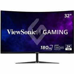 VIEWSONIC 32" Wide Qhd 180Hz 1Ms Curved Led Monitor - - (Vx3218C-2K) In Black