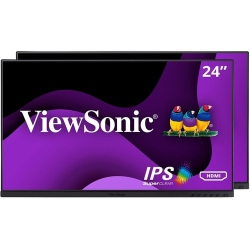 VIEWSONIC 24" Fhd 100 Hz 5Ms Lcd Head-Only Dual Monitor Pack - - (Vg2448A-2_H2) In Black