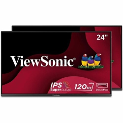 VIEWSONIC 24" Fhd 120 Hz 4Ms Lcd Head-Only Dual Monitor Pack - - (Va2456A-Mhd_H2) In Black