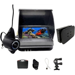 CHSSHA00 Underwater Fishing Camera, 4.3-Inch HD Display, 195 Wide View, Ip67 Waterproof, Infrared Night Vision, 20M/65Ft Cable, 5000Mah Battery