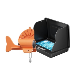 CHSSHA00 Waterproof Fishing Finder \w 4.3 Inch Screen, Shark Underwater Camera 195 Degree Angle 5000 Mah Battery Equipped \w 12 Night Vision Outdoor