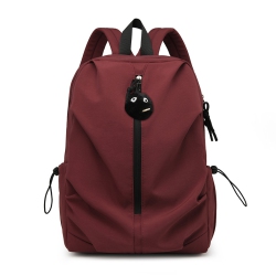 GREEN SCENIC Backpack Large Backpack Light Men And Women Large Capacity Travel Bag, Backpack With Pendant - In Red