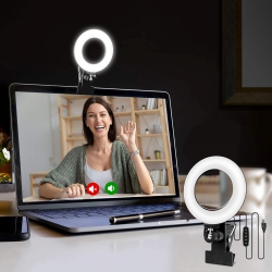 YOULIGHTS Video Conference Lighting Kit, Ring Light for Monitor Clip On, for Remote Working, Distance Learning, Zoom Call, Self Broadcasting