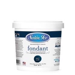 SATIN ICE Fondant, Vanilla, 2.27 Kilograms In Navy