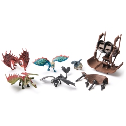 DREAMWORKS DRAGONS , 5-Pack Dragon Catcher Set With Hiccup’S Mangler Net Launcher, Kids Toys for Boys & Girls Ages 4