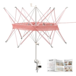INMAKER Yarn Swift Yarn Umbrella Swift for Crocheting, The Helper for Knitting Enthusiast In Pink