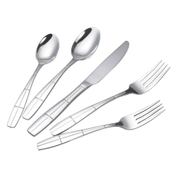 UCAKE 40-Pieces Stainless Steel Flatware Set, Cutlery Set, Service for 8