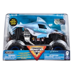 MONSTER JAM , Official Megalodon Monster Truck, Die-Cast Vehicle, 1:24 Scale