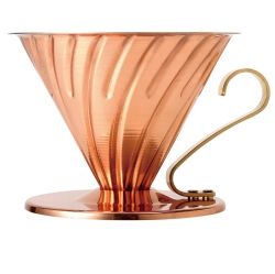 (HARIO) Hario Vdpr-02-Cp V60 Copper Dripper for 1-4 Cups, Coffee, Hand Drip, Made In Japan
