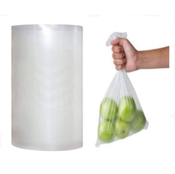 KITCHENFRESH Produce Bag Roll Clear Plastic Bags for Bread & Grocery (12"x20")
