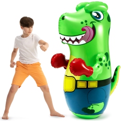 JOYIN Inflatable T-Rex Dinosaur Bopper 47 Inches, Bop Bag Inflatable Punching Toy, Kids Punching Bag With Bounce-Back