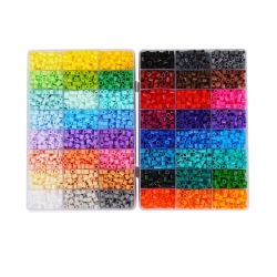 TCTHBC Fusebeads Kit 10, 000PCs Melty Beads In 48 Colors, 5MM Compatible Perler Beads And Hama Beads 2 Boxes