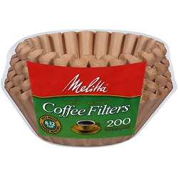 MELITTA Basket Coffee Filters, Natural (8 to 12-Cup), 200-Count Filters (Pack Of 8) In Brown