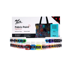 MONT MARTE Signature Fabric Paint, 36PC X 20Ml (0.9OZ), Suitable for Diy Fashion And Homewares