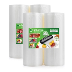 WVACFRE Premium 4Pack 11X50 Vacuum Sealer Freezer Storage Bags Rolls for Food Saver