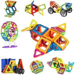 SVOC Magnetic Blocks, 110 PCs Magnetic Tiles for Boys And Girls, Magnetic Building Blocks Set Educational Toys for Kids