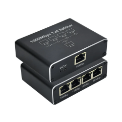 ADD-TRONIQUE Ethernet Rj45 1000 Mbps Splitter (1 to 4)