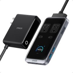 ANKER 240W Prime Charging Station (8-In-1 USB C Power Strip, 5 Ft Detachable Extension Cord, 2 Ac, 4 USB C, 2 USB A, for Iphone 15/14, Desktop