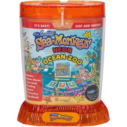SEA MONKEYS Sea-Monkeys® Ocean Zoo Neon - World's Only Instant Pets® - Assorted Colors - Ages 6+ (Pack Of 1)