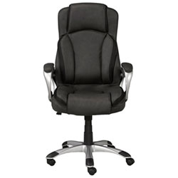 Brassex Margot Ergonomic High-Back Fabric Office Chair - Grey