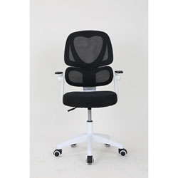 Brassex Ivy Ergonomic High-Back Fabric Office Chair - Black