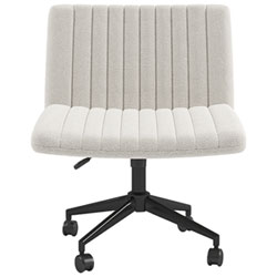 Brassex Pheby High-Back Polyester Executive Chair - White