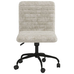 Brassex Otto Mid-Back Polyester Executive Chair - Beige