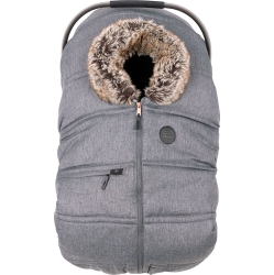 PETIT COULOU 3 Season Cover for Infant Car Seats - Graphite